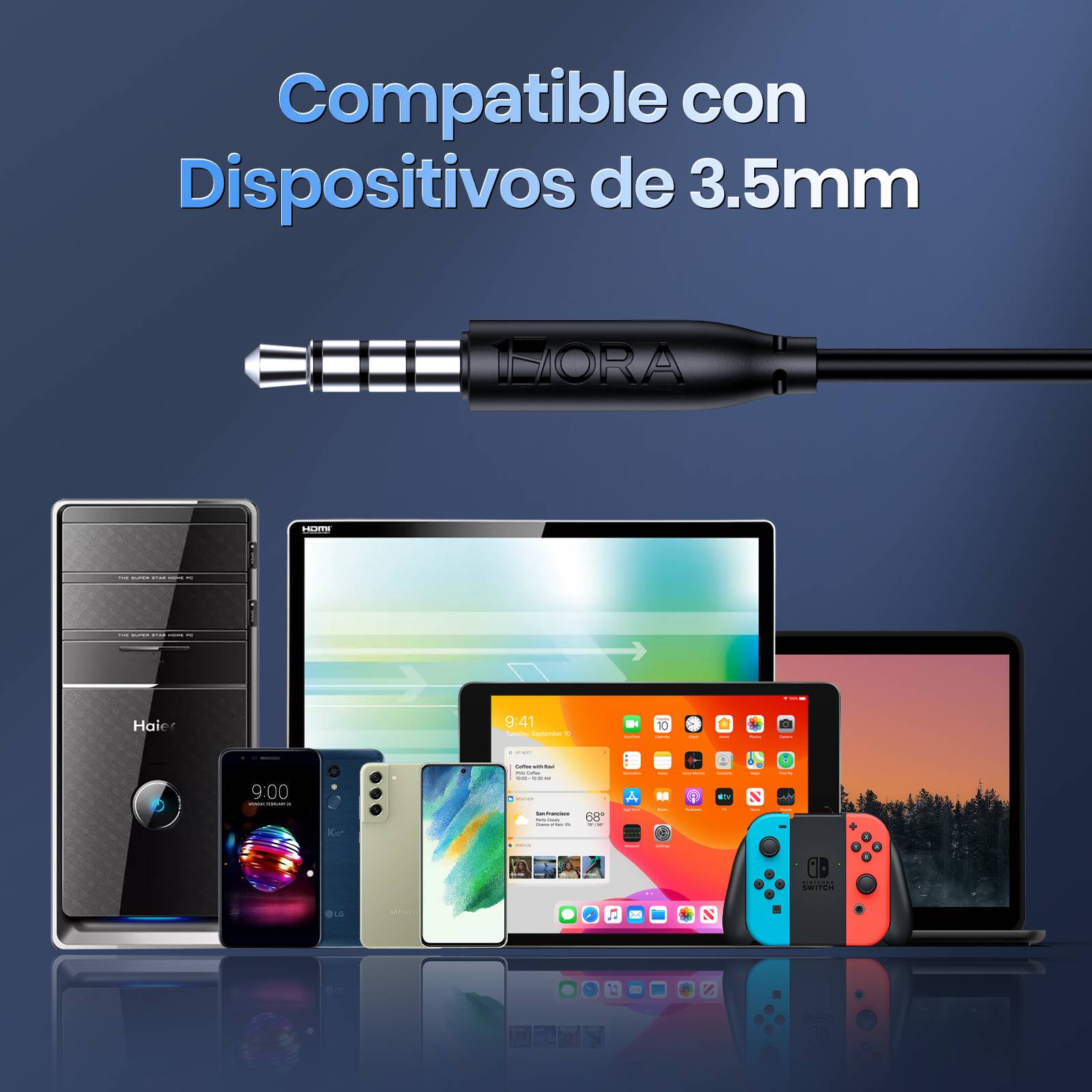 AUDIFONOS DE CABLE HD